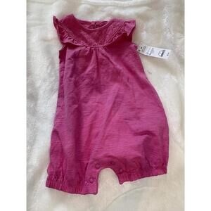 Carter's Baby Girl Pink Romper 9M